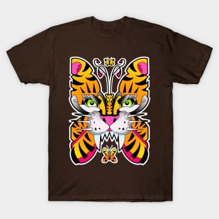 Butterfly tiger face T-Shirt